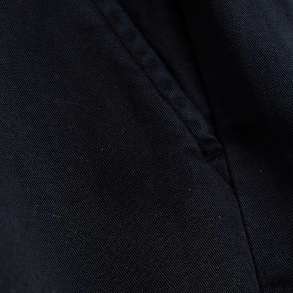 Plain Twill Byxor Dark Navy