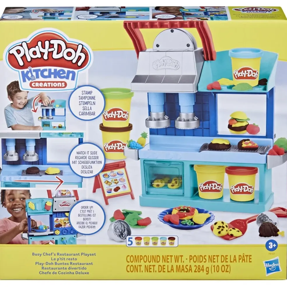 Play-Doh Kitchen Creations Busy Chefs Lekset Deluxe Restaurang