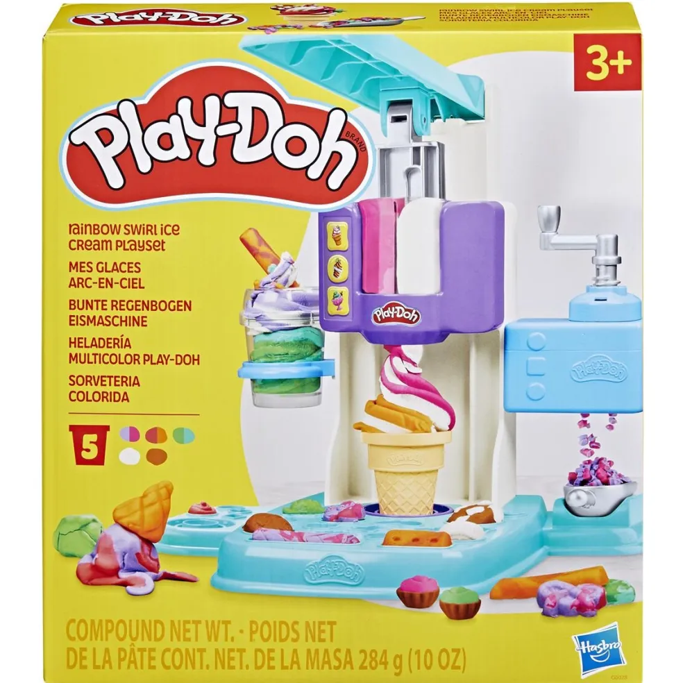 Play-Doh Rainbow Swirl Ice Cream-lekset