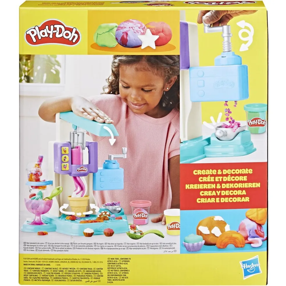 Play-Doh Rainbow Swirl Ice Cream-lekset