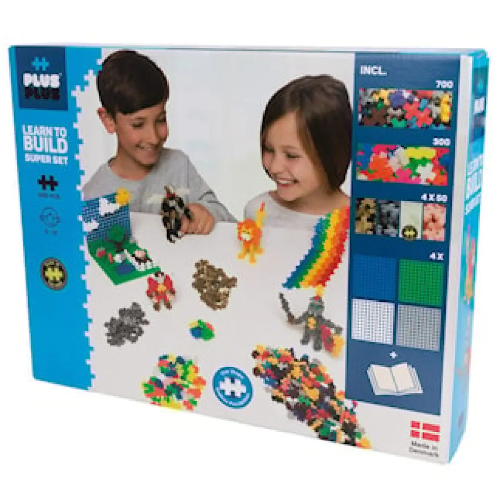 Plus-Plus® Basic Lär Dig Bygga Super Set 1200 Bitar
