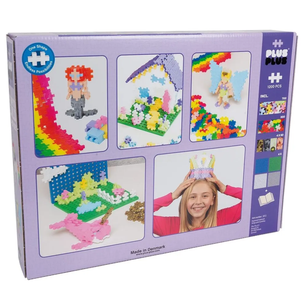 Plus-Plus® Pastell Lär Dig Bygga Super Set 1200 Bitar