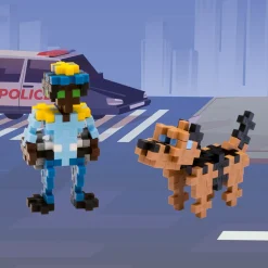 Polis Och Hund 100 Pcs