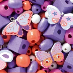 Pärlor Av Trä Butterflies