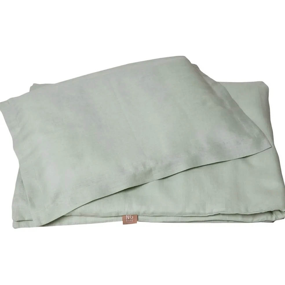 Påslakanset Spjälsäng Mood Sage Green
