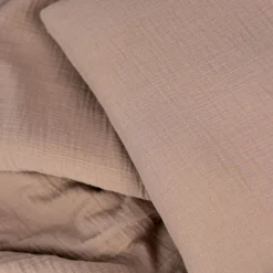 Påslakanset Vagn/Vagga Muslin Brown
