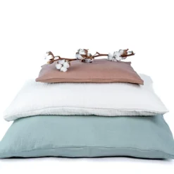 Påslakanset Vagn/Vagga Muslin Frosty Green