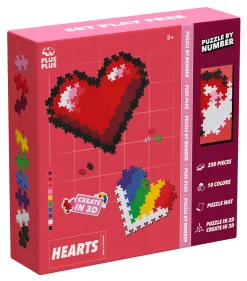 Puzzle By Number Hearts Byggset