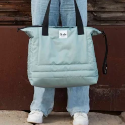 Quiltad Skötväska Pebble Green