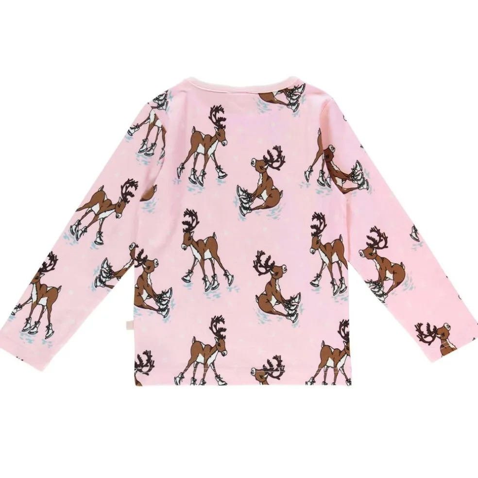 Raindeer Långärmad T-shirt Icy Pink