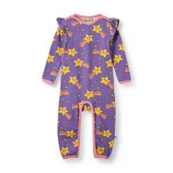 Reegnt With Shooting Star Långärmad Babydräkt Royal Purple