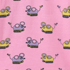Regent With Robot Mice Långärmad Baby Body Pink Lilac