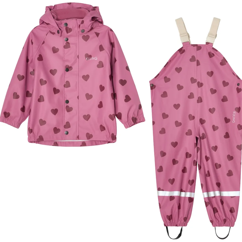 San Marino Ofodrat Regnställ Mauve Hearts