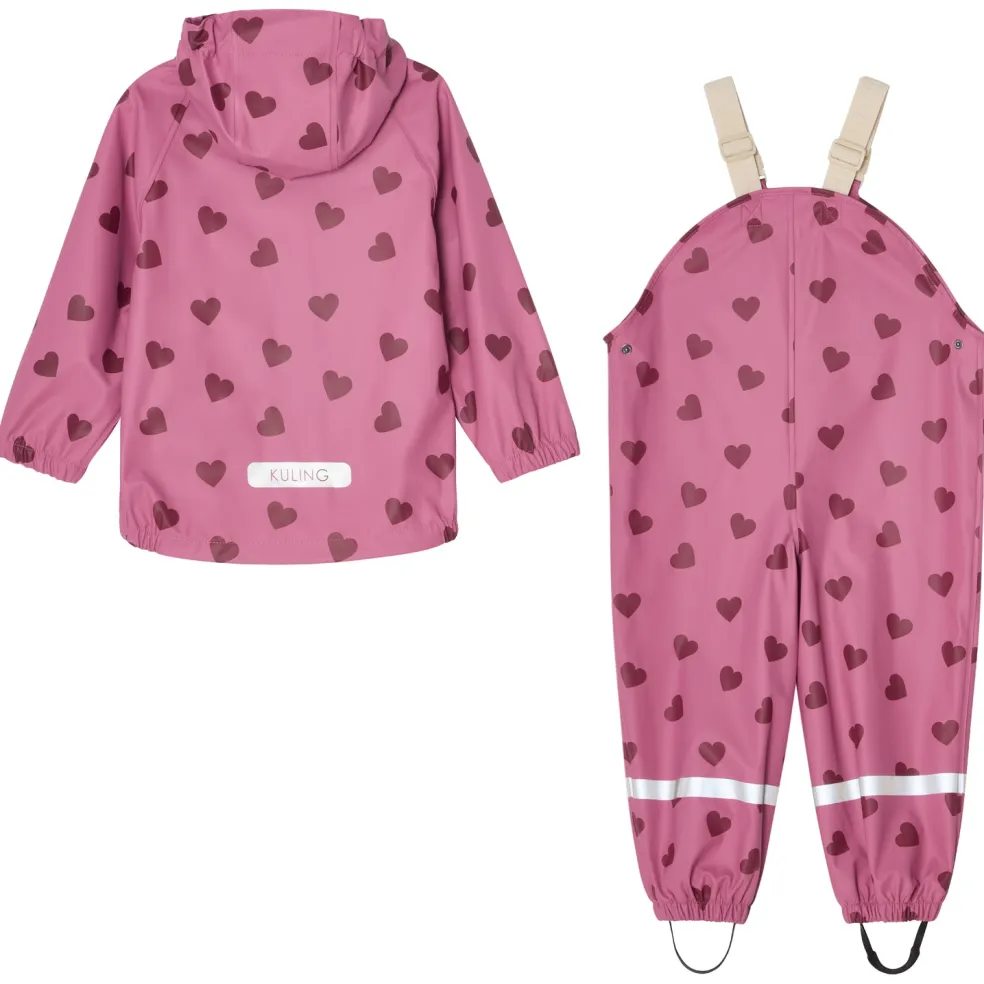 San Marino Ofodrat Regnställ Mauve Hearts