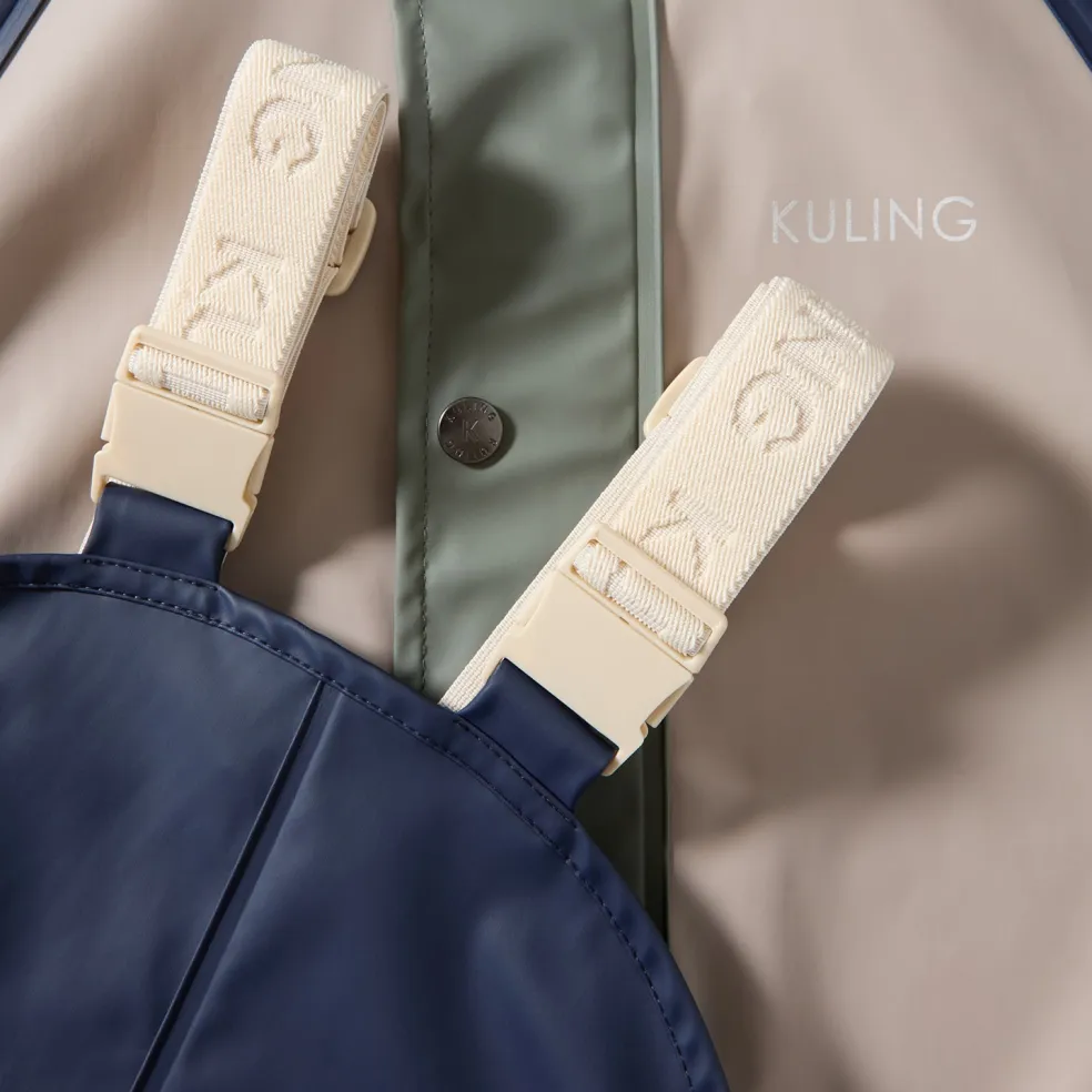 San Marino Ofodrat Regnställ Taupe/navy/light Green Blocking