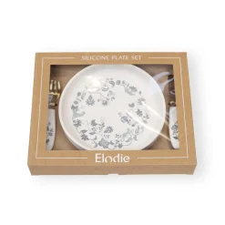 Set Med Silikontallrikar Garden Leo Toile