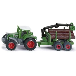 Siku Traktor Med Timmersläp Green