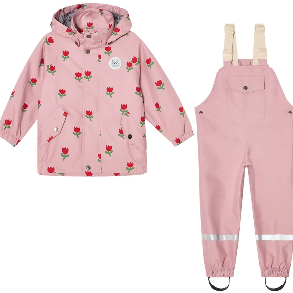 Skagen Andningsbart Regnställ Pink Tulips