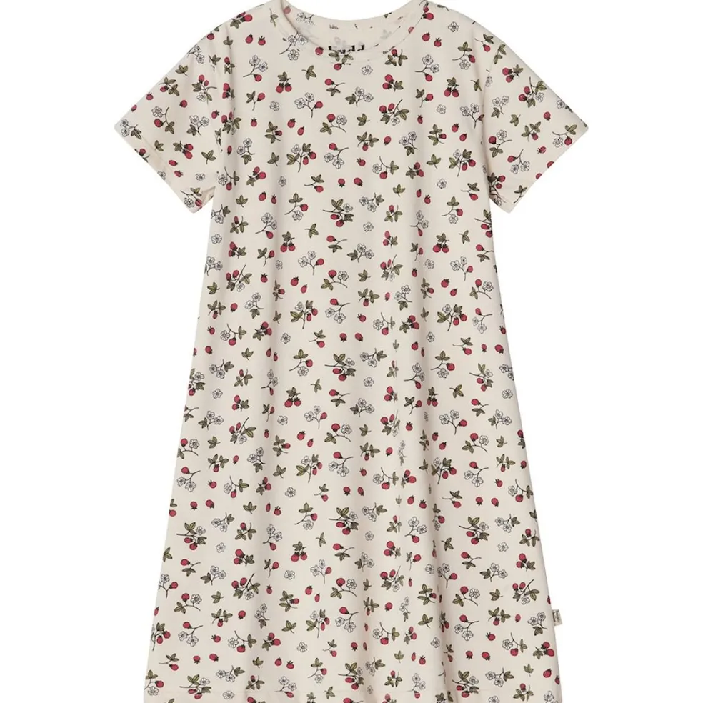 Sofia GOTS Mönstrat Nattlinne Wild Strawberry