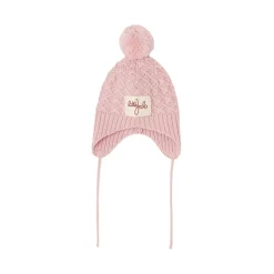 Stickad Ullmössa Blush Pink