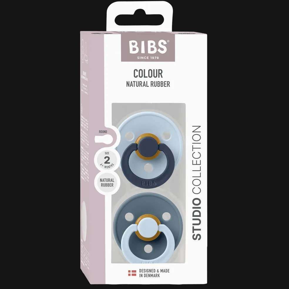 Studio Colour Fusion 2-pack Runda Latexnappar Baby Blue Petrol Mix