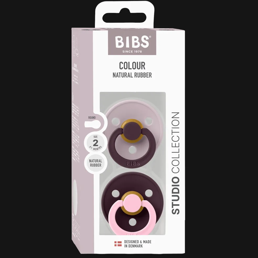 Studio Colour Fusion 2-pack Runda Latexnappar Lilac Plum Mix