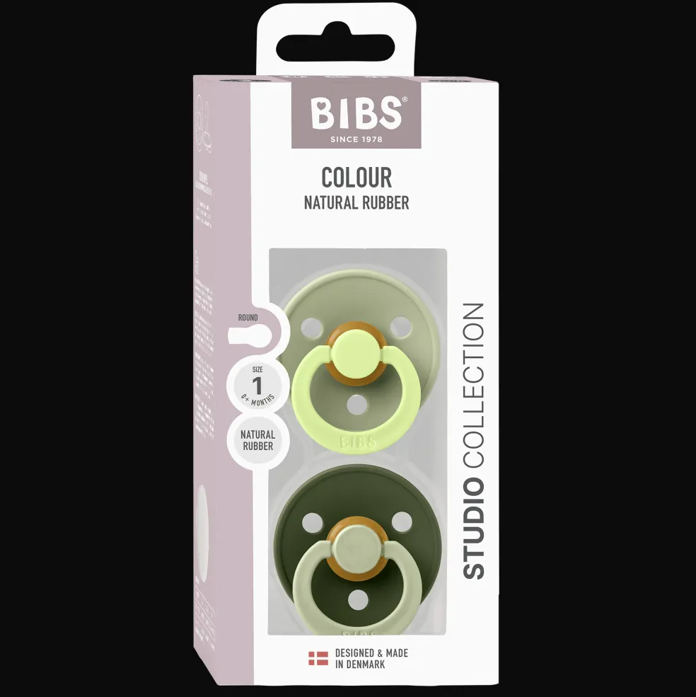 Studio Colour Fusion 2-pack Runda Latexnappar Sage Hunter Green