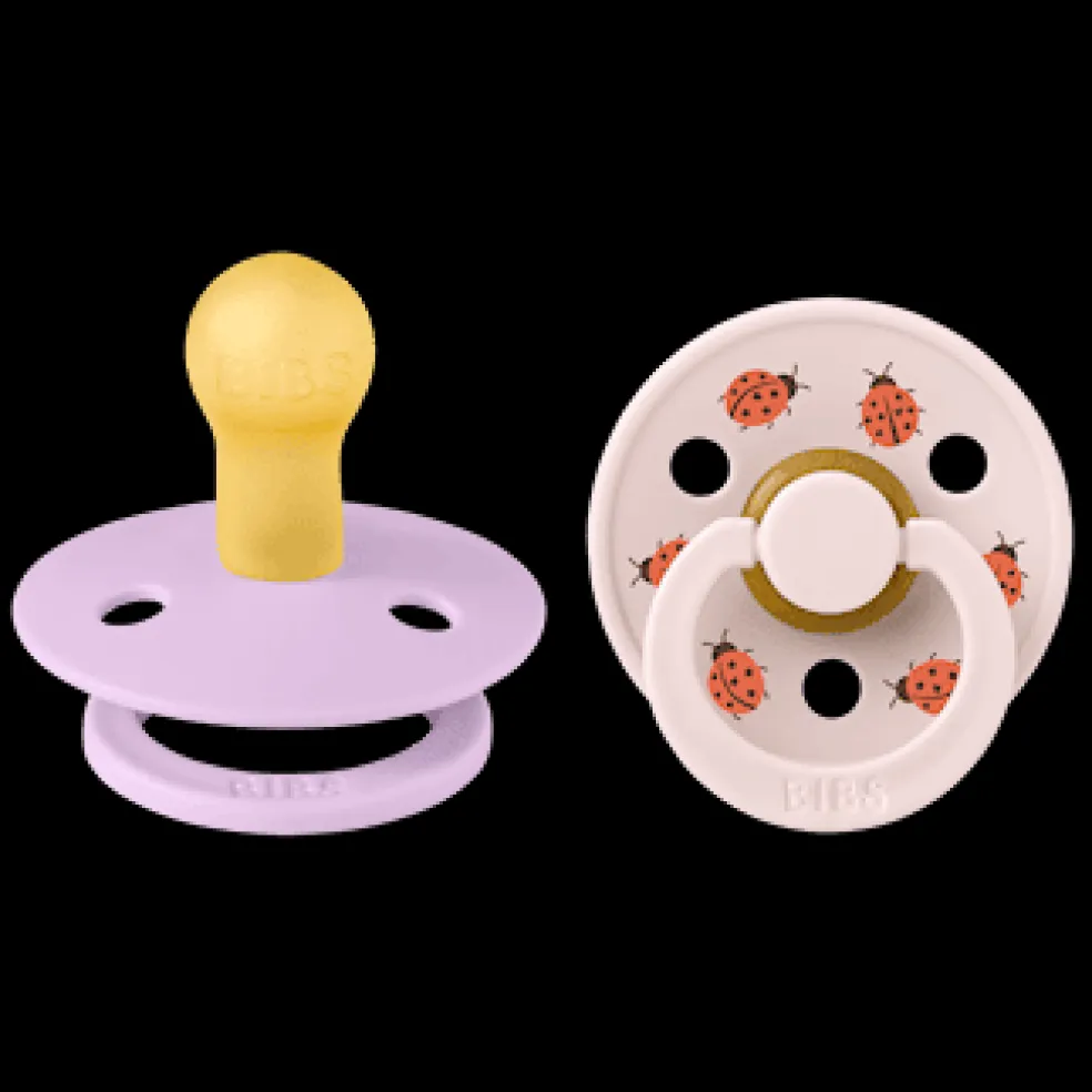 Studio Colour Ladybug 2-pack Runda Latexnappar Violet Sky Mix