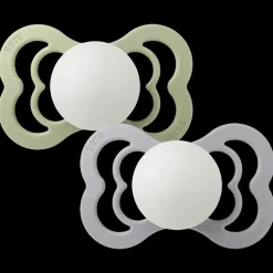 Supreme Glow 2-pack Symmetriska Silikonnappar Sage Cloud