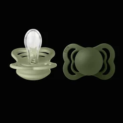 Supreme 2-pack Symmetriska Silikonnappar Sage Hunter Green
