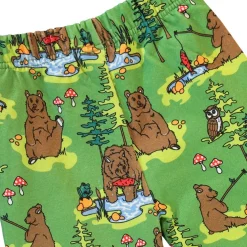 Sweatpants with bears Moss Green
