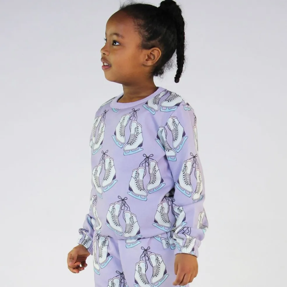 Sweatshirt Orchid Petal med skridskor