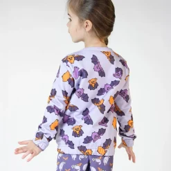 Sweatshirt with bats Orchid Petal