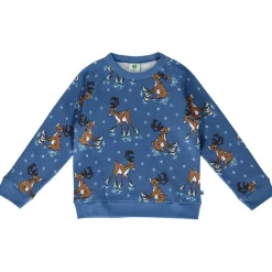 Sweatshirt with reindeer Federal Blue Federal Reindeer Sweatshirt i Federal Blue