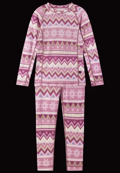 Taitoa Underställsset I Ull Grey Pink