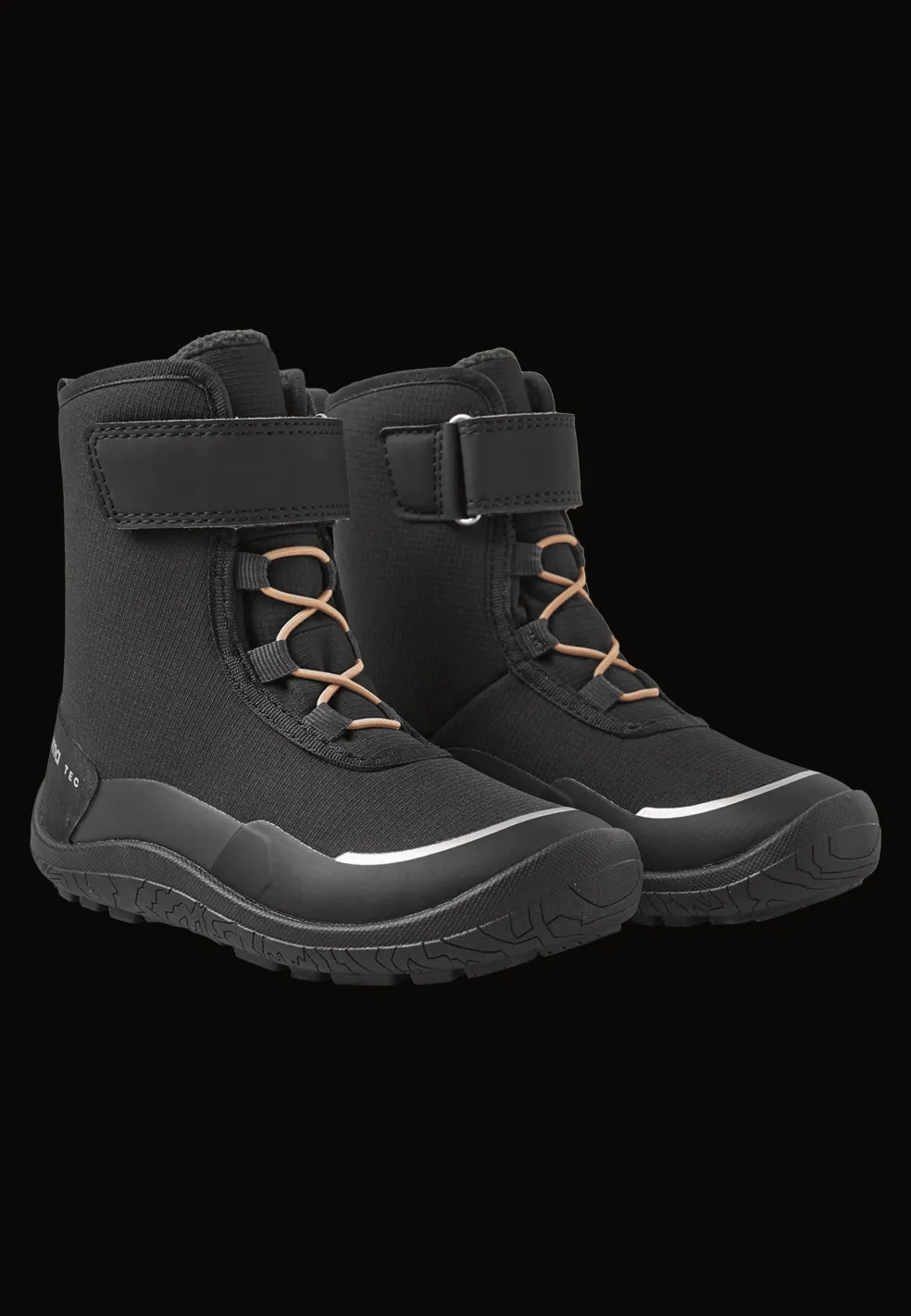 Talvella Kids Reimatec Barfota Vinterkängor Black