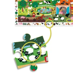 The Farm 2-i-1-pussel Och Observationsspel