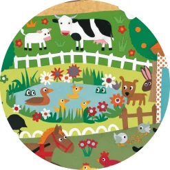 The Farm 2-i-1-pussel Och Observationsspel