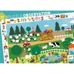 The Farm 2-i-1-pussel Och Observationsspel