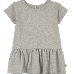 T-shirt Med Volang Grå Melange