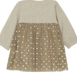 Tyllklänning Beige Melange