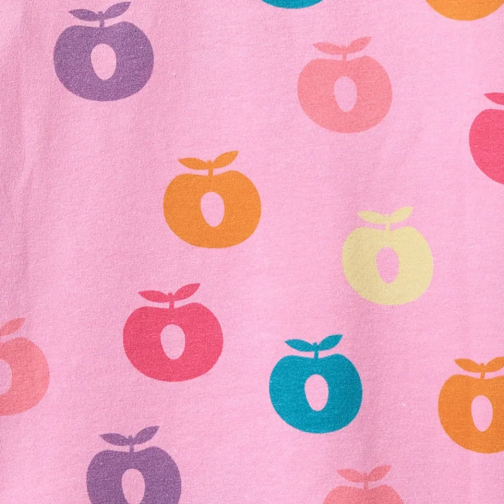 Ulm Pants For Baby with Apples Pink lilac