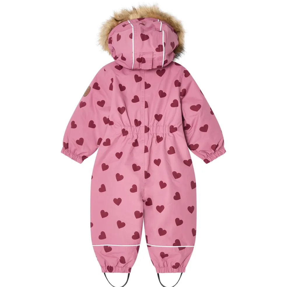 Val D'Isere Vinteroverall Mauve Hearts
