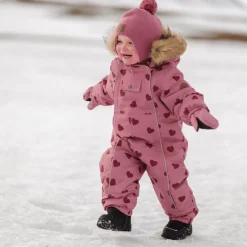Val D'Isere Vinteroverall Mauve Hearts