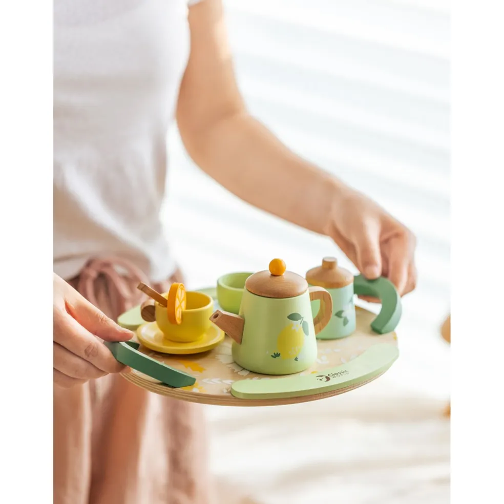 Vintage Afternoon Tea Set Grön