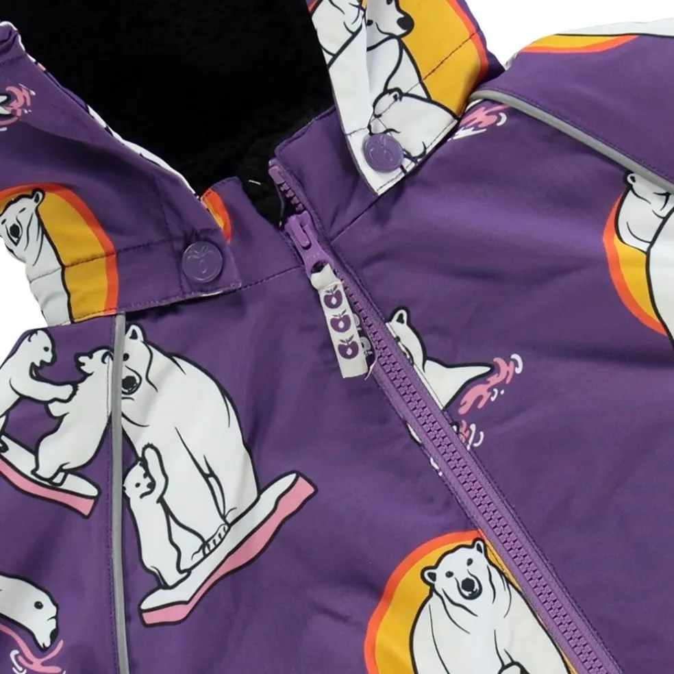 Vinterjacka Polar Bears Purple Heart