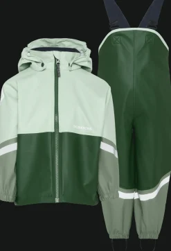 Waterman Kids 12 Regnställ Pine Green