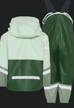 Waterman Kids 12 Regnställ Pine Green