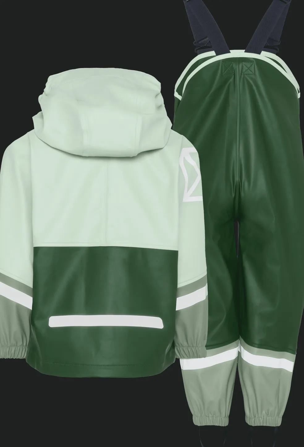 Waterman Kids 12 Regnställ Pine Green