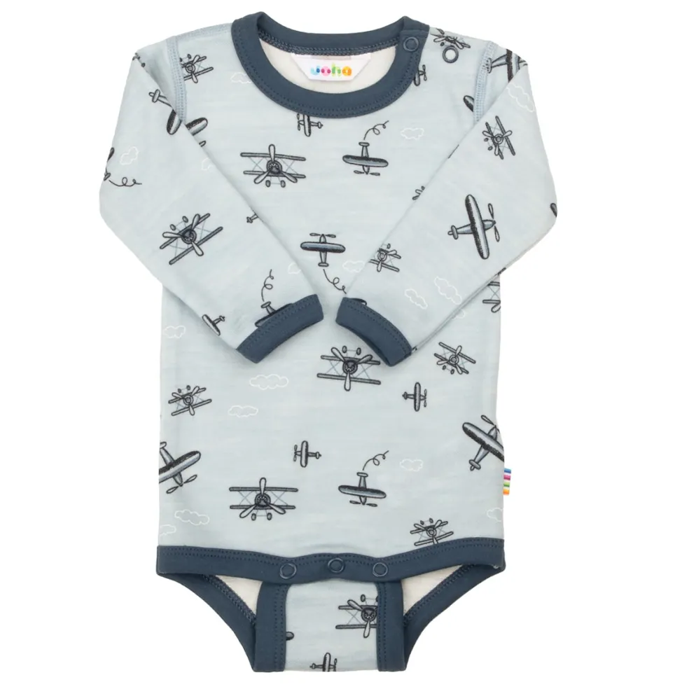 Wool Baby Body Light Blue